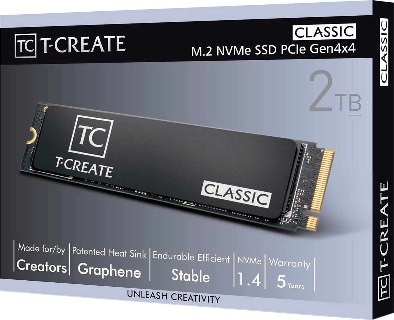 my*様　T-CreateClassic M.2 NVMe PCIe 2TB SSD-накопитель M.2 2TB Team T-Create Classic (TM8FPM002T0C329