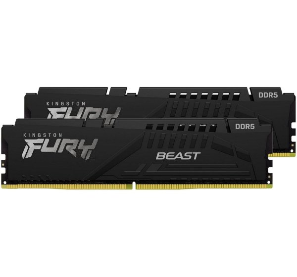 Модуль памяти Kingston Fury DDR5 32GB 2x16GB 6000MHz Beast Black