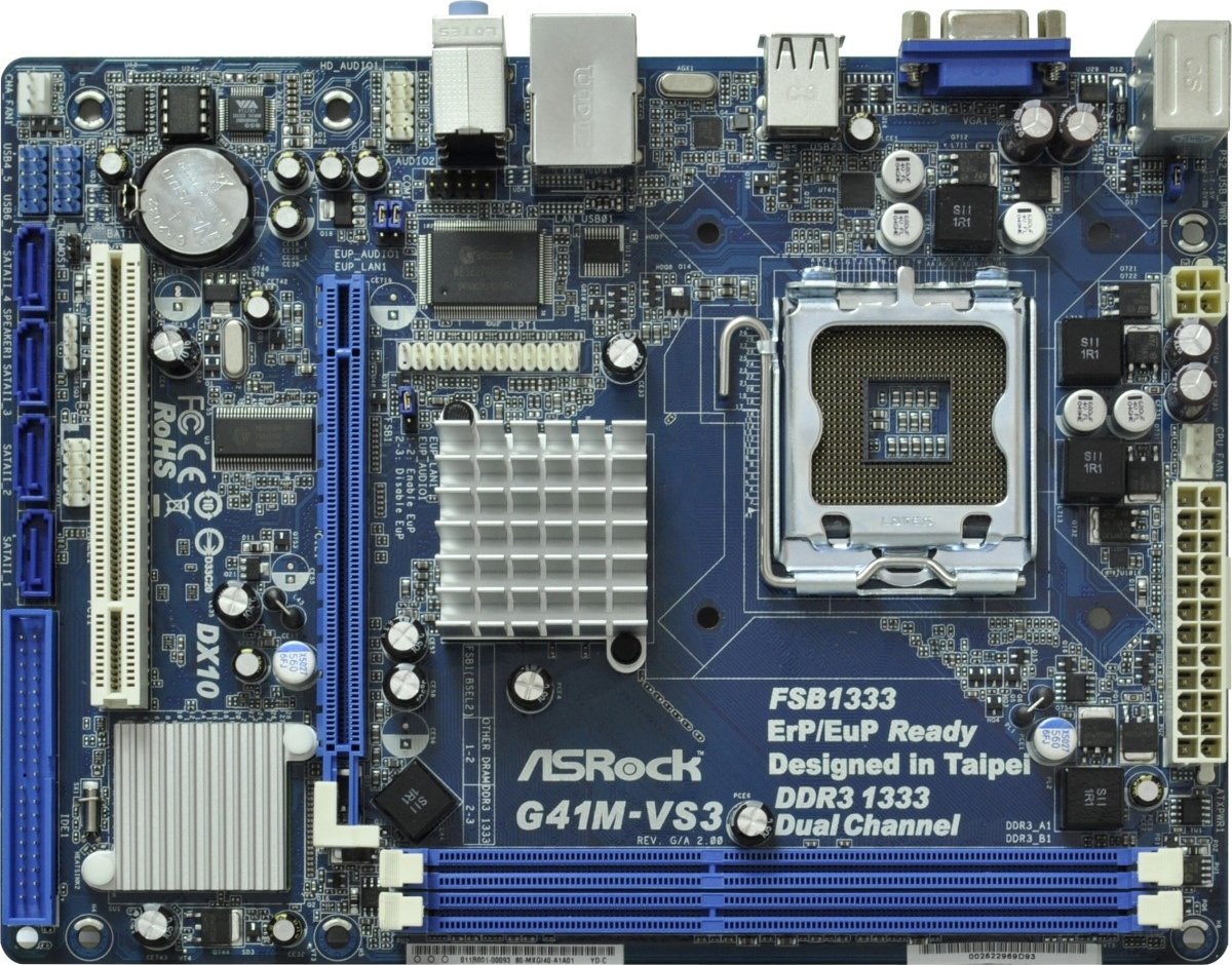 Материнская плата s-775 G41 ASRock G41M-VS3 R2.0 mATX купить | Elmir ...