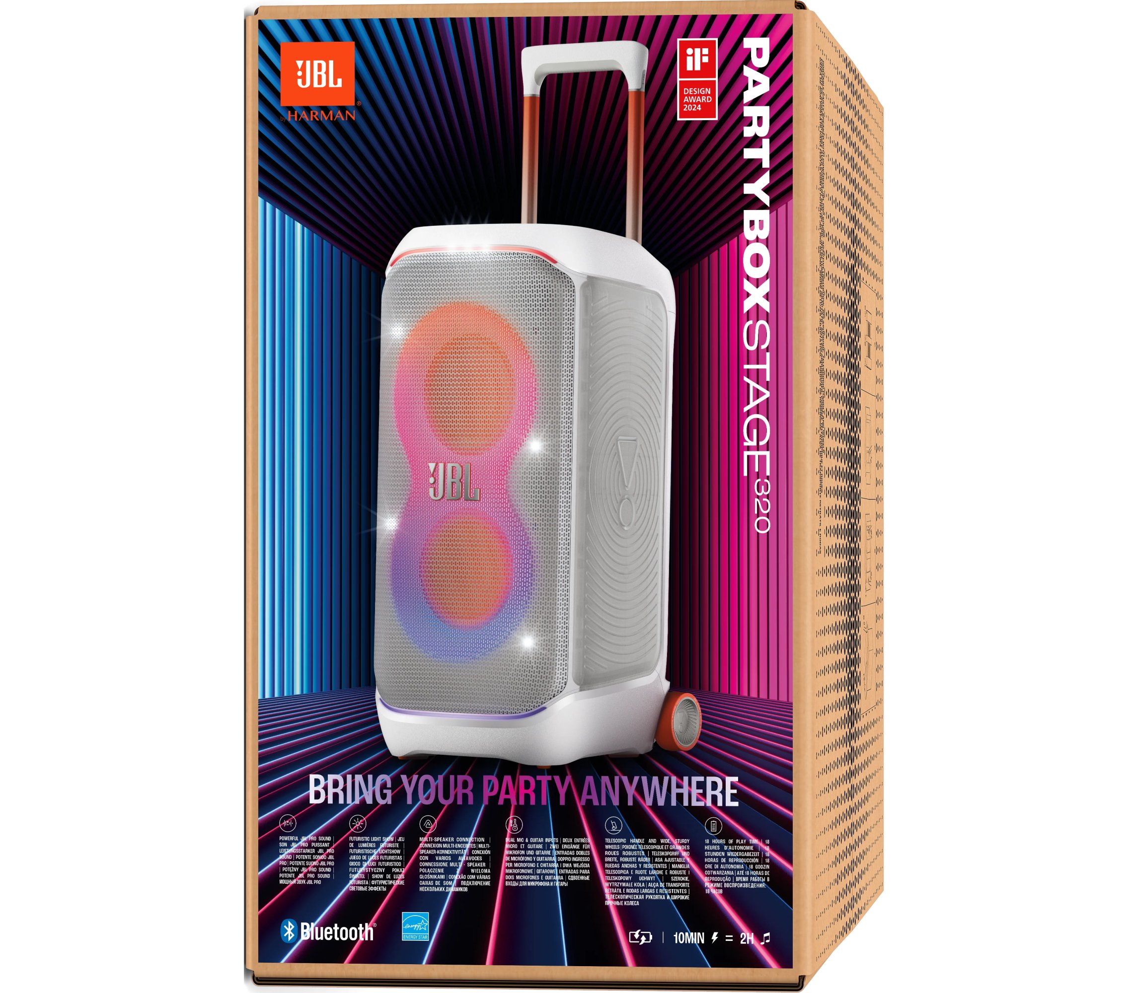 Акустична система JBL Partybox Stage 320 (JBLPBSTAGE320SWEP