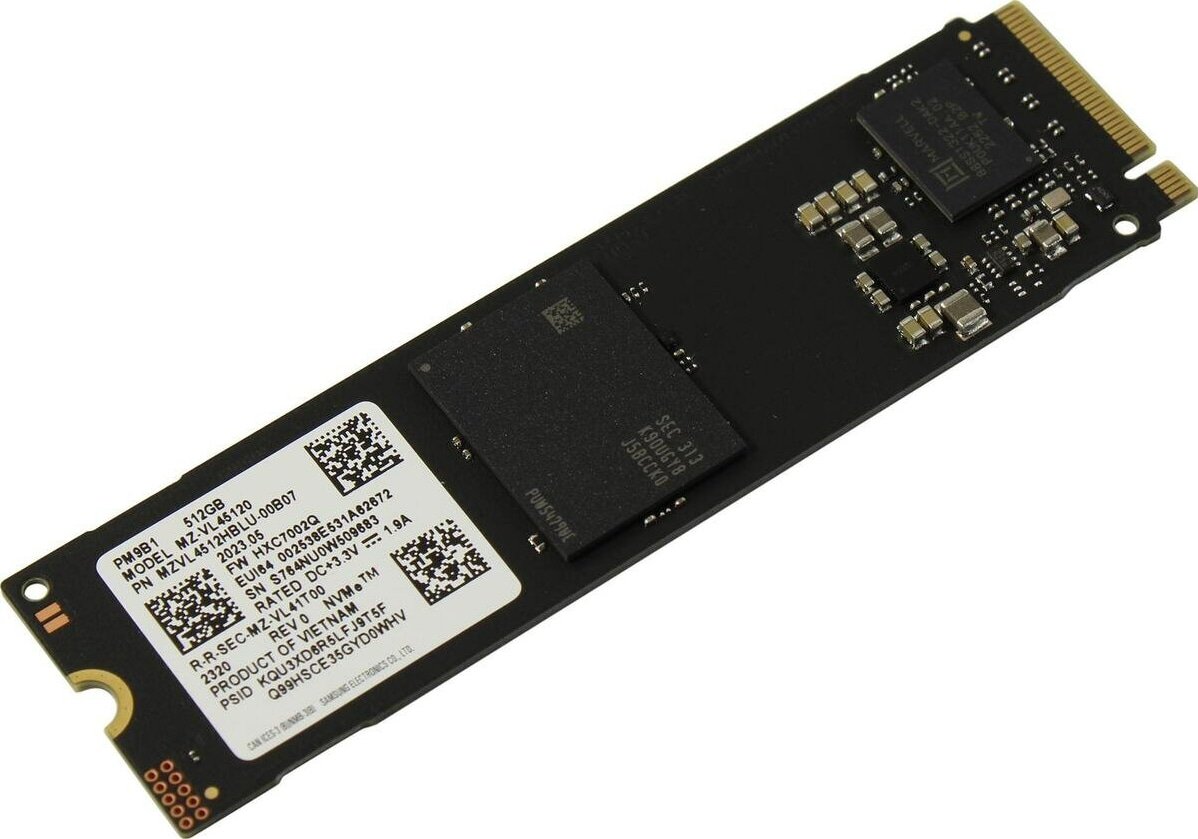 SSD-накопитель M.2 512GB Samsung PM9B1 OEM (MZVL4512HBLU-00BH1