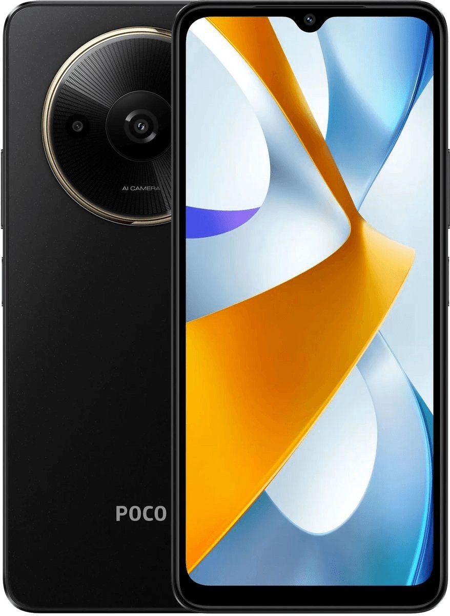 Мобильный телефон Poco C61 4/128GB Black Global Version