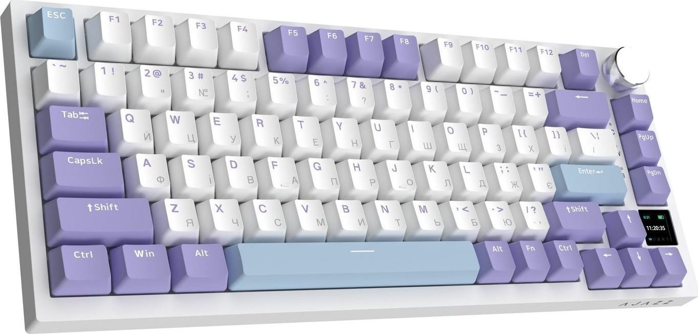 Клавиатура Ajazz AK820 Pro 75% Gift Switch White RGB (AK820PRO-G