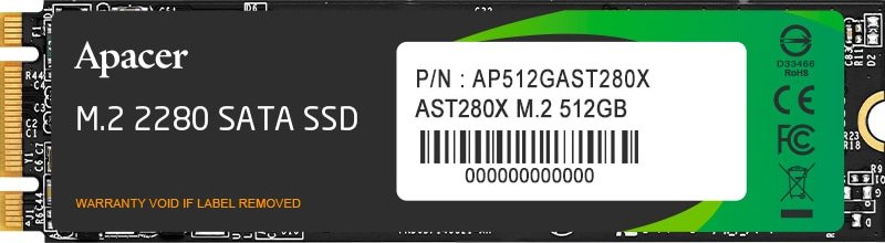 SSD-накопичувач M.2 512GB Apacer (AP512GAST280X-1) купити | ELMIR