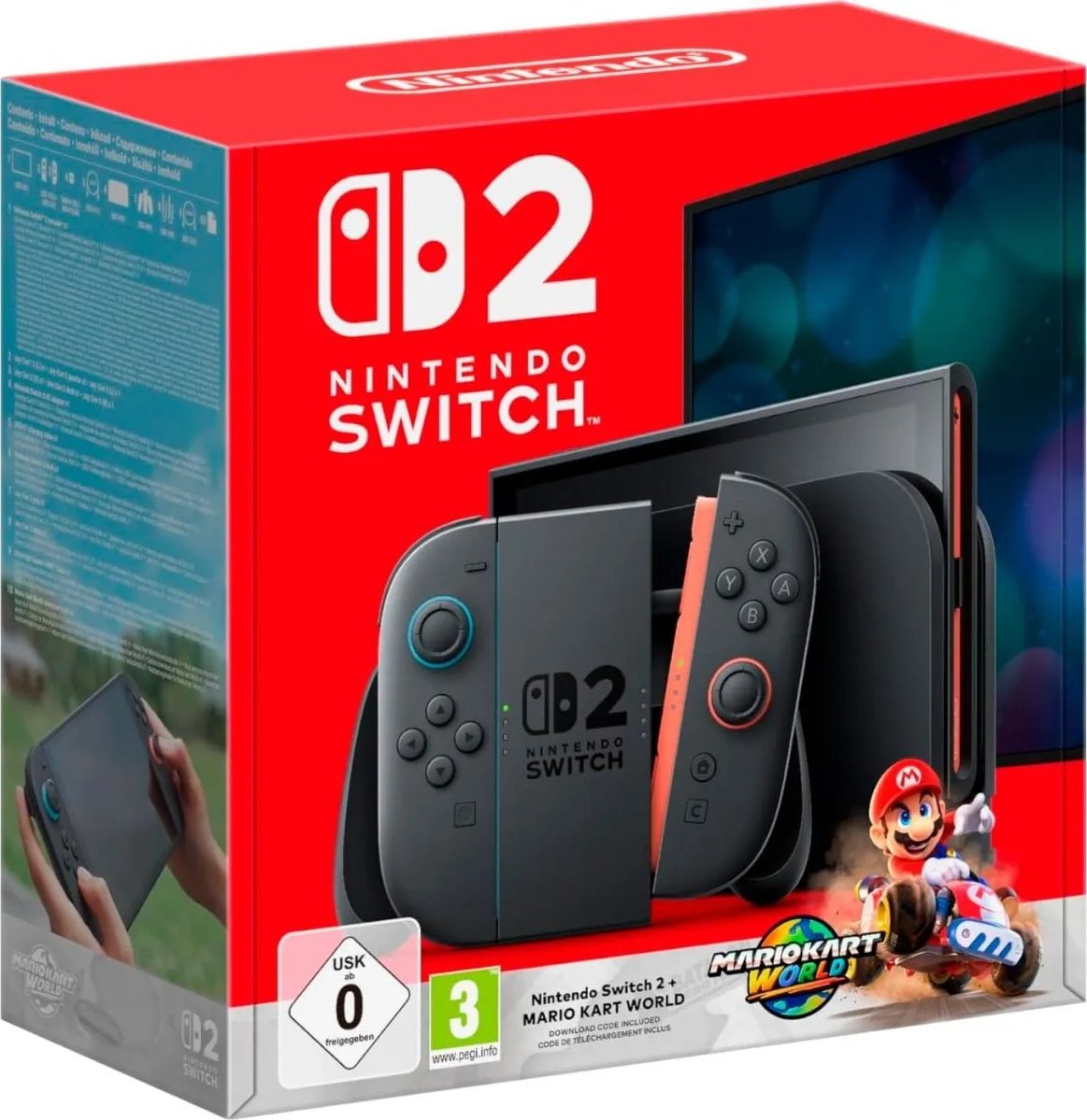 Игровая приставка Nintendo Switch 2 Black Mario Kart World Bundle