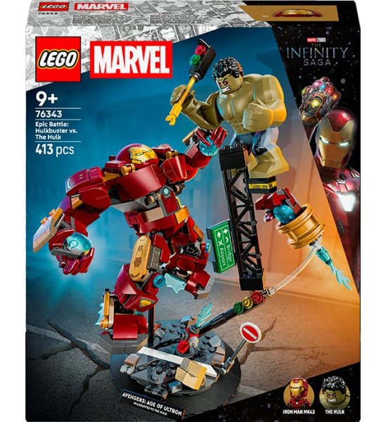 Конструктор LEGO Marvel Легендарное сражение Халкбастер vs Халк