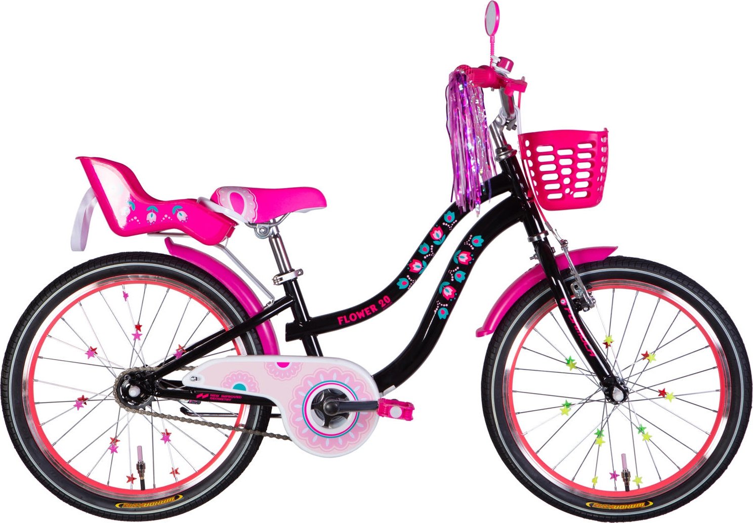 Велосипед Formula Kid Flower Premium Black/Pink 20