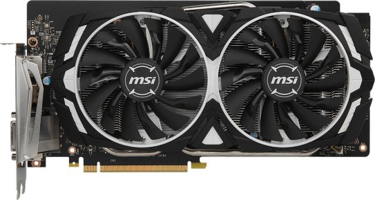 Видеокарта MSI PCI-E GeForce GTX1060 6GB DDR5 (GTX 1060 ARMOR 6G