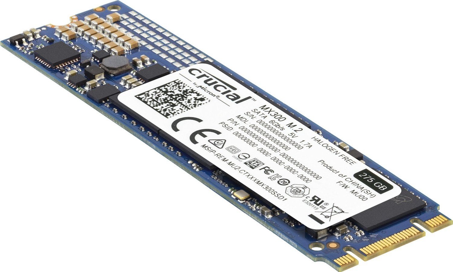SSD-накопитель M.2 275GB Crucial MX300 (CT275MX300SSD4) купить