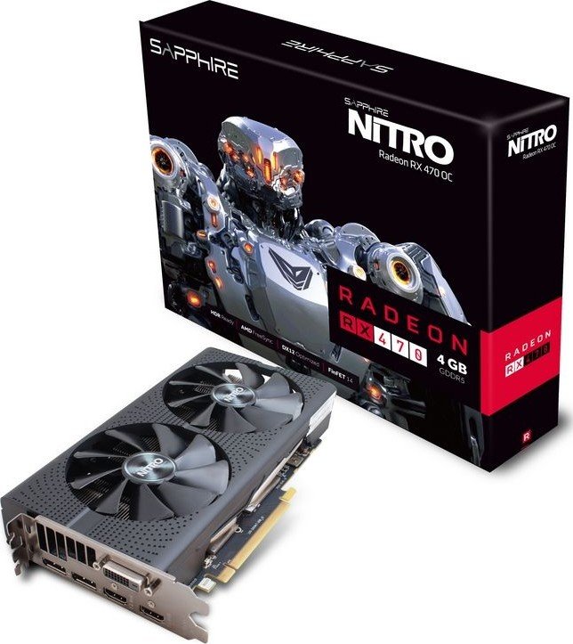 Видеокарта Sapphire PCI-E Radeon RX 470 4GB DDR5 NITRO (11256-10-20G ...