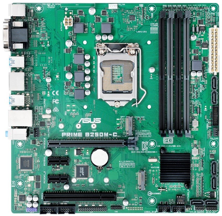 Материнская плата Asus Prime B250M-C s-1151 B250 купить | Elmir - цена ...