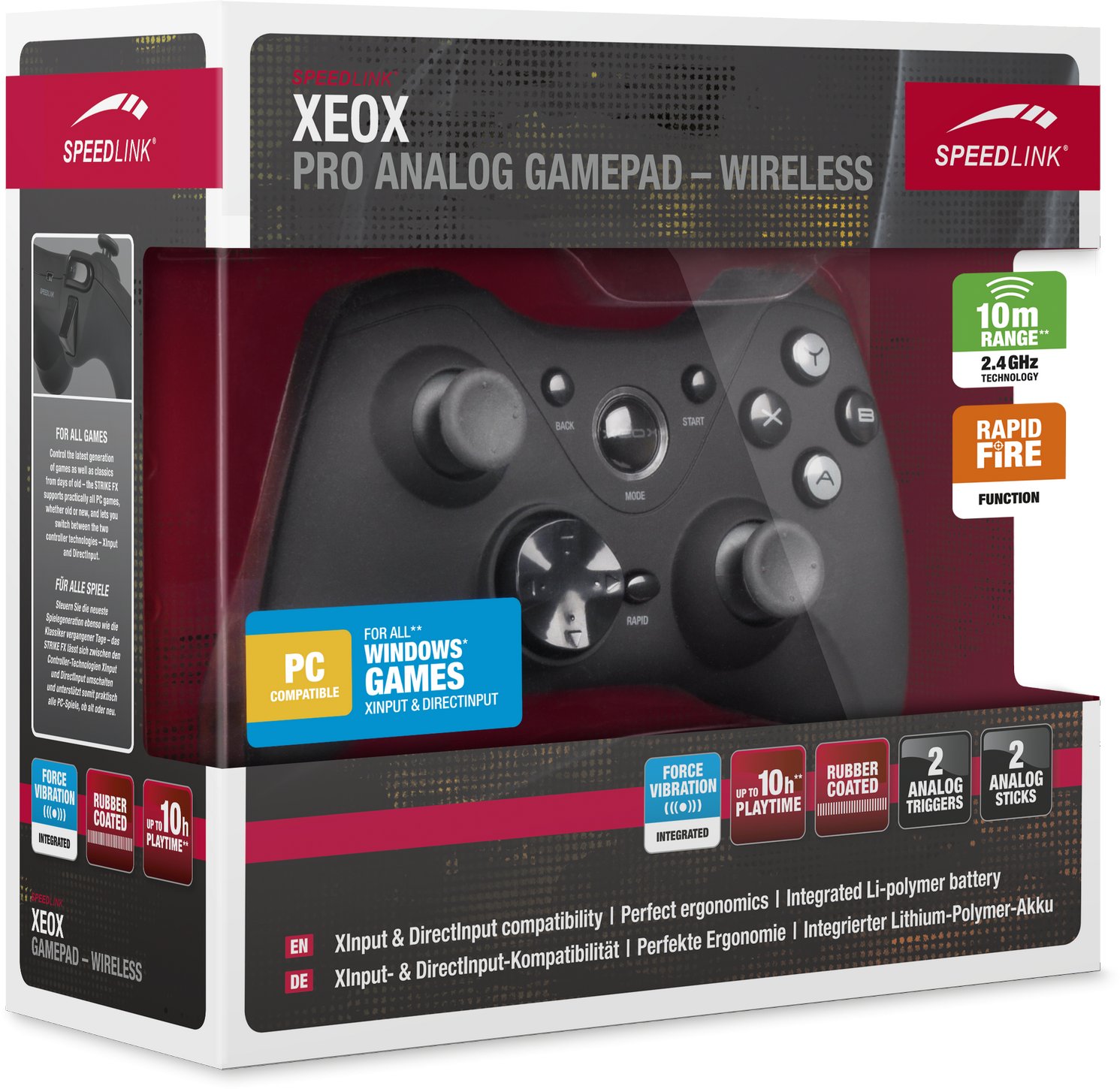 Геймпад Speedlink XEOX Pro Analog Wireless (SL-6566-BK-01) купить ...