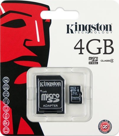 Карта памяти micro SDHC 4GB Kingston (SDC4/4GB) купить | ELMIR - цена ...