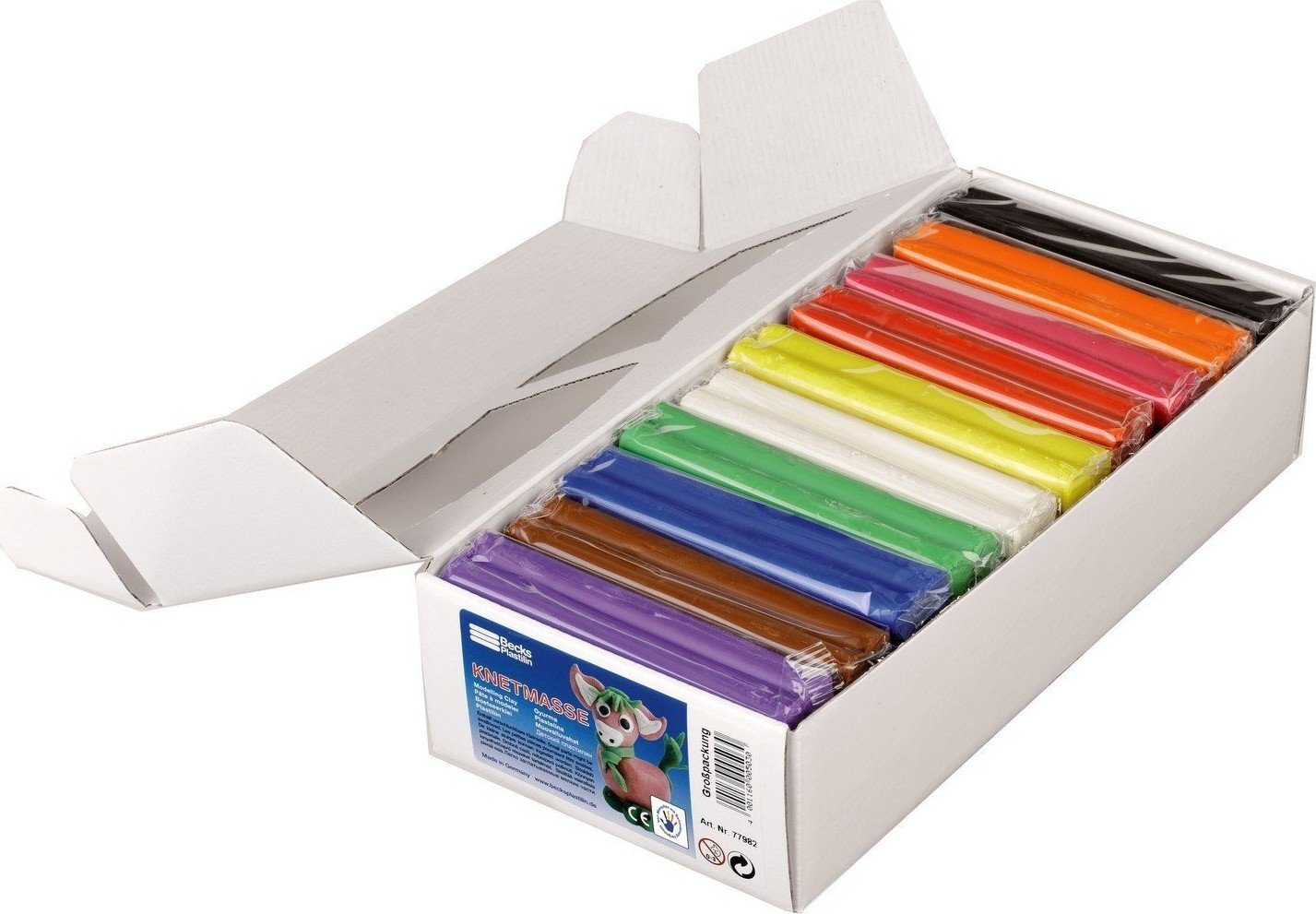 Пластилин Becks Plastilin 2500г 10 цветов (B100350) купить | ELMIR ...