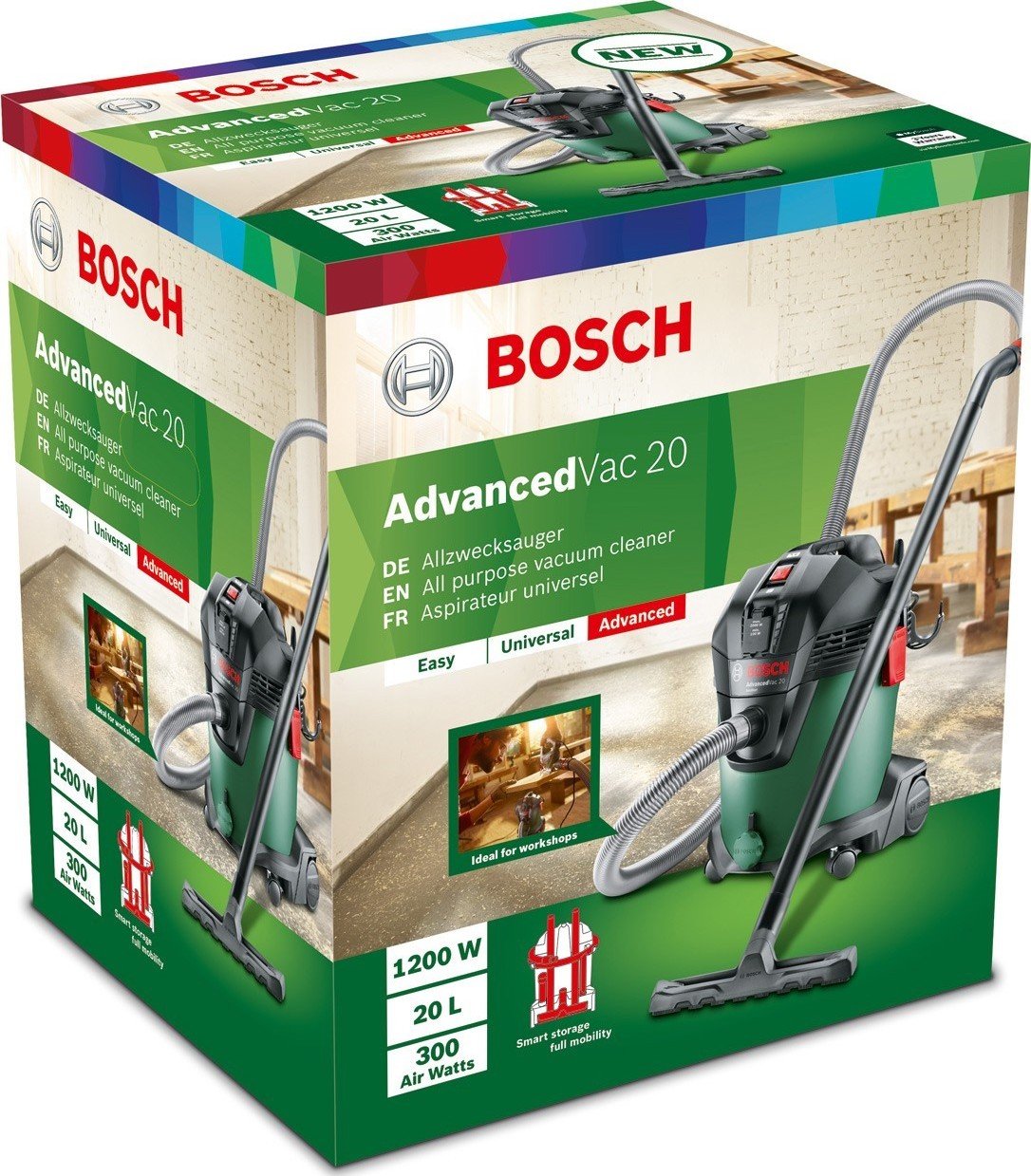 Пылесос Bosch AdvancedVac 20 (06033D1200) купить | ELMIR - цена, отзывы ...